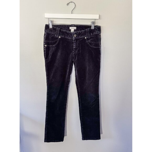 Calvin Klein Velvet Studded Pants - Picture 1 of 8